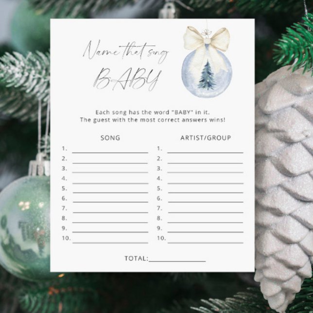 Name that song baby - Winter Baby shower game (Creator Uploaded)