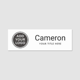 Name title custom logo business staff employee tag