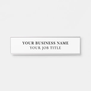 Name Title Employee Office Door Sign