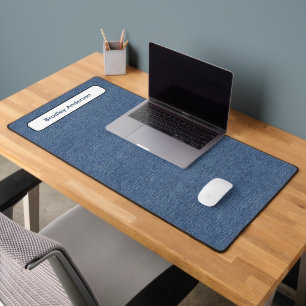 Name    Trendy Minimalist Blue Denim Print  Desk Mat