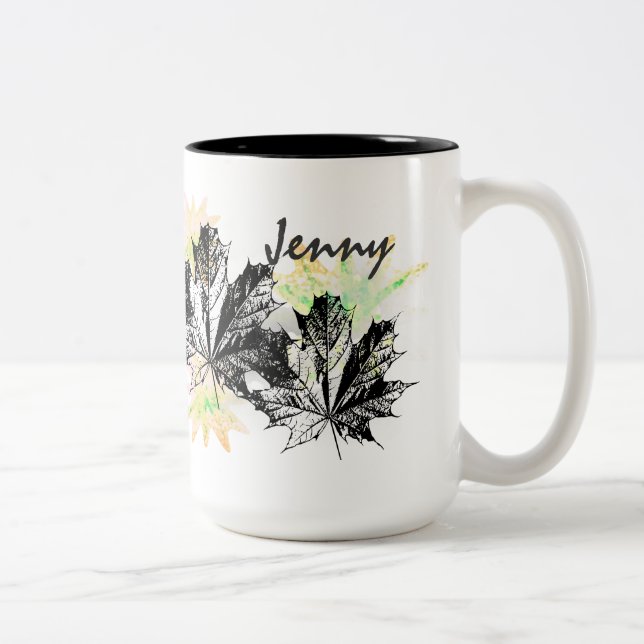 Name Two-Tone Coffee Mug (Right)