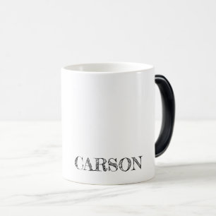 NAME Typography office home hand drawn modern Magic Mug