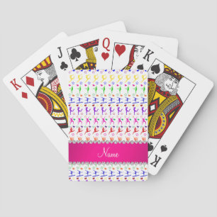 Name white pink rainbow gymnastics hearts stars playing cards