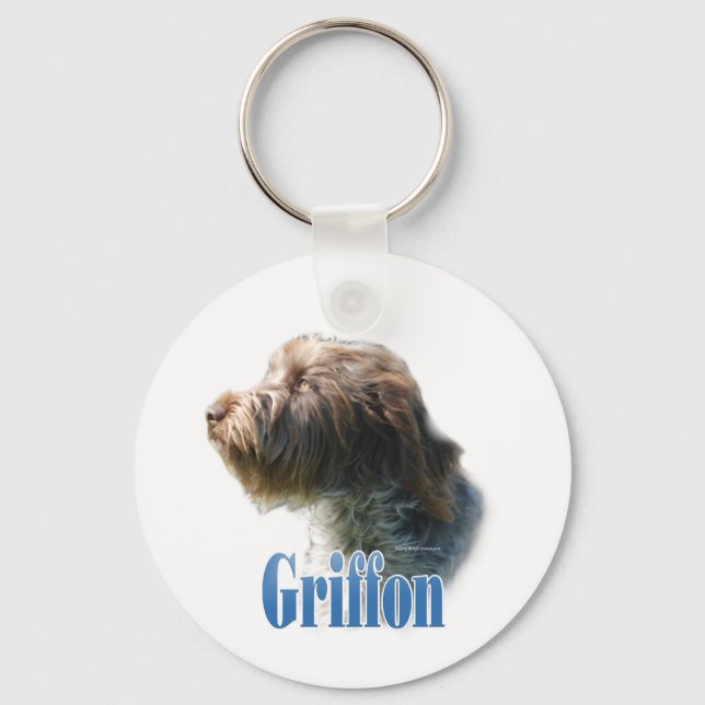 Name Wirehaired Pointing Griffon  Key Ring (Front)
