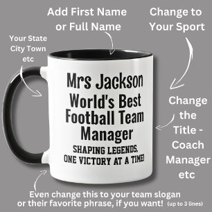 Name, Worlds Best Football Team Manager  Mug