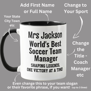 Name, Worlds Best Soccer Team Manager Mug