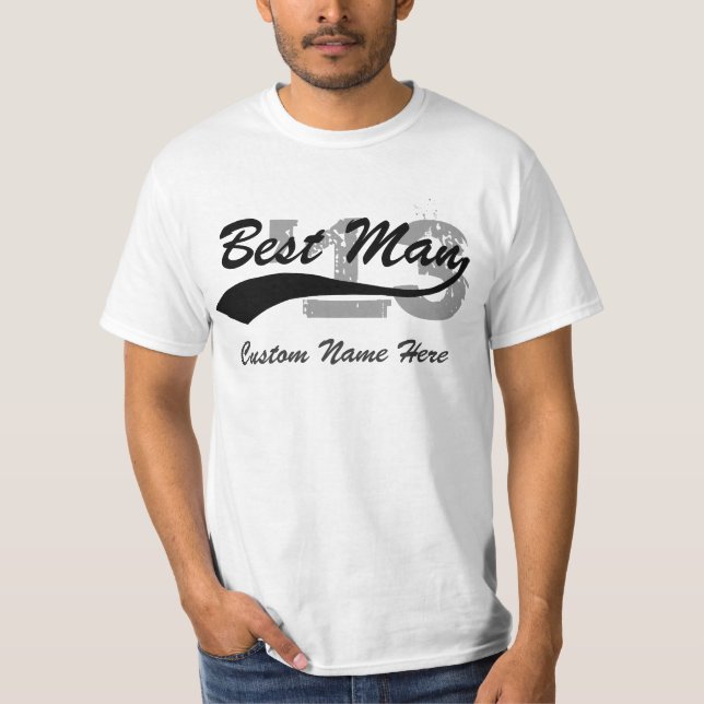 Name/Year Best Man T-Shirt (Front)