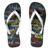 named . colour names . personalised jandals (Footbed)
