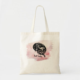 Named I Bite Bull Snake on Pink Tote Bag