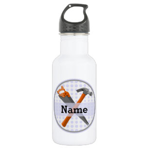 Named Personalised Tools design for boys. 532 Ml Water Bottle