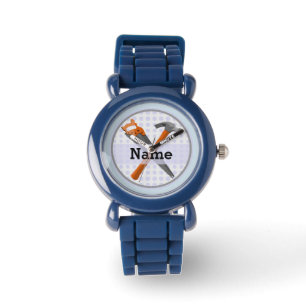 Named Personalised Tools design for boys. Watch