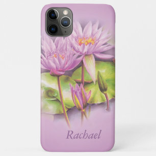Named purple pink water lily lotus Case-Mate iPhone case