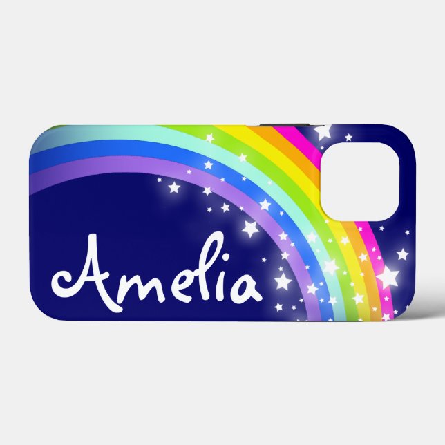 Named rainbow on a night navy sky Case-Mate iPhone case (Back (Horizontal))