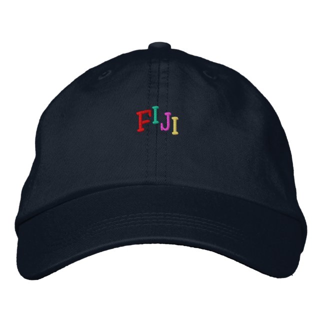 Namedrop Nation_Fiji multi-coloured Embroidered Hat (Front)