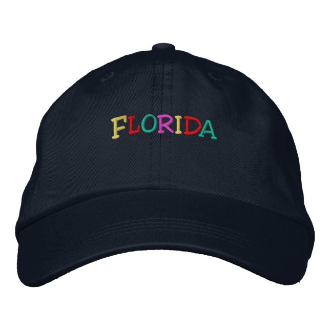 Namedrop Nation_Florida multi-coloured Embroidered Hat (Front)