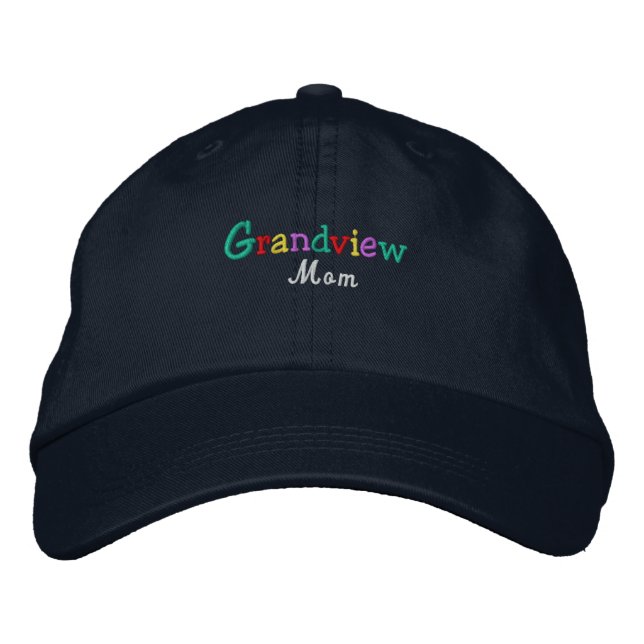 Namedrop Nation_Grandview Mum Multi-coloured Embroidered Hat (Front)