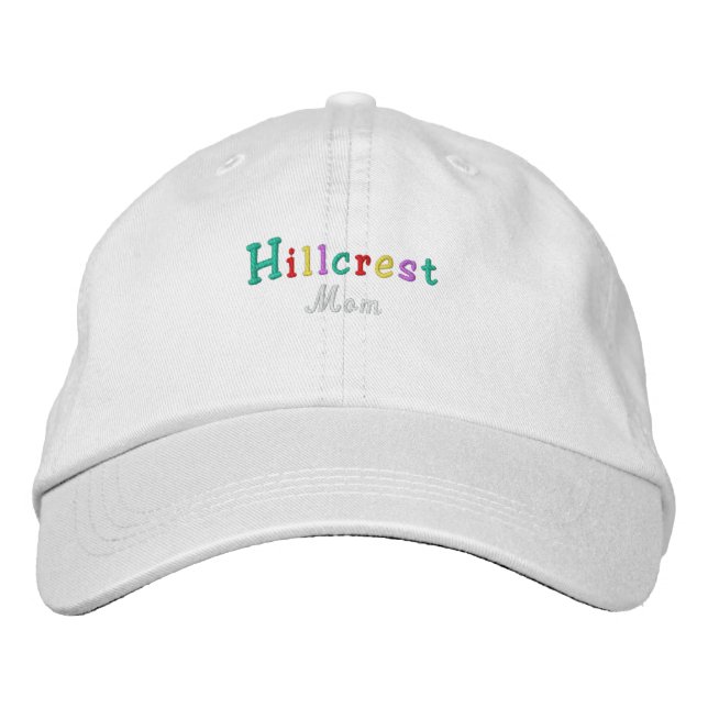 Namedrop Nation_Hillcrest Mum Multi-coloured Embroidered Hat (Front)
