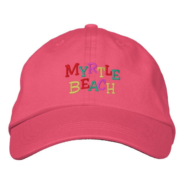 Namedrop Nation_Myrtle Beach multicolored Embroidered Hat (Front)