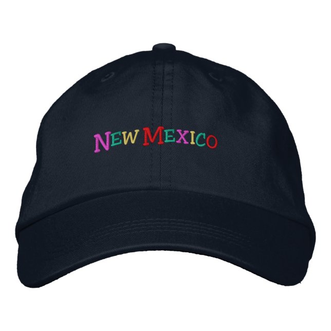 namedrop Nation_New Mexico multicolored Embroidered Hat (Front)