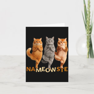 Nameowste Yoga Cat  Card