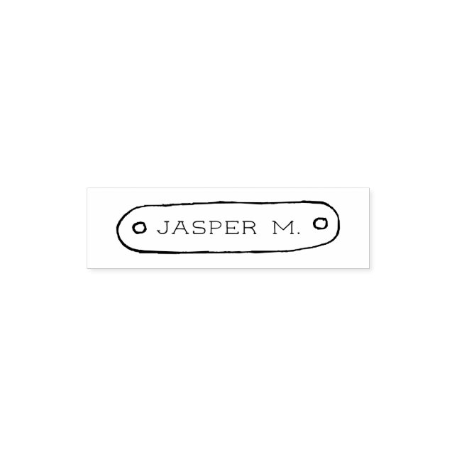 Nameplate Doodle Self-inking Stamp (Design)