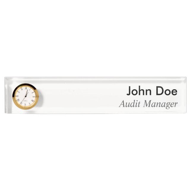 "Nameplate for all Accountants" Nameplate (Front)