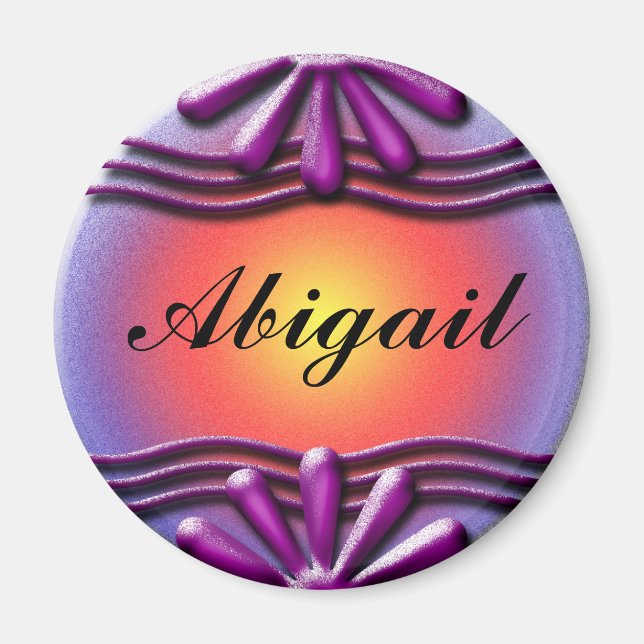 Nameplate Lilac Magnet (Front)