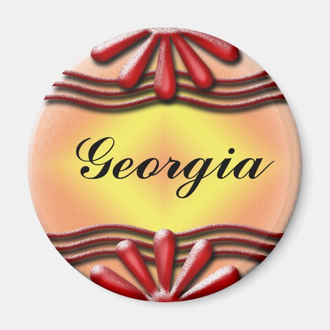 Nameplate Red Magnet (Front)