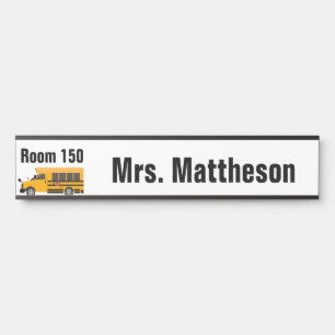 Nameplate Teacher School Administrator Hanging