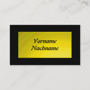 Nameplate yellow business card