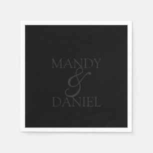 Names and Ampersand Napkin