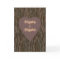 Names Carved In Tree Card - Brown