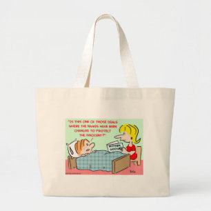 names changed protect innocent mother goose large tote bag