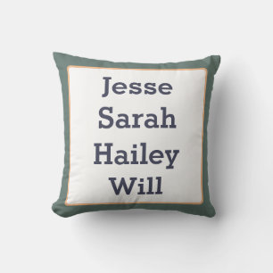 Names Cushion