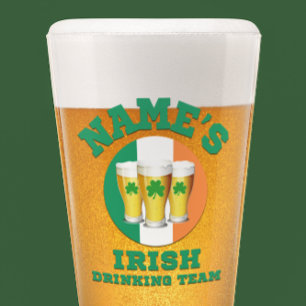 Name's Irish Drinking Team 3 Pint Glass