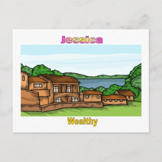Names&Meanings - Jessica Postcard