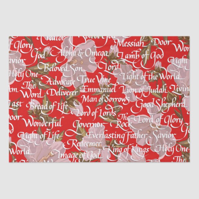 Names of Christ Christmas / Tissue Paper (Front)