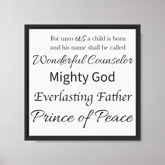 Names of God Canvas Print (Front)