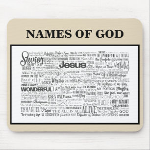 Names of God on Tan Mousepad