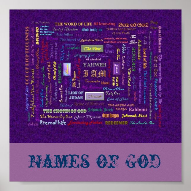 Names of God poster (Front)