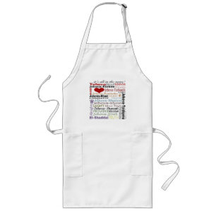 Names of God-Subway Art Long Apron
