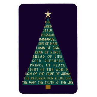Names of Jesus Christmas Tree Magnet