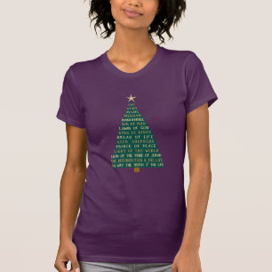 Names of Jesus Christmas Tree T-Shirt
