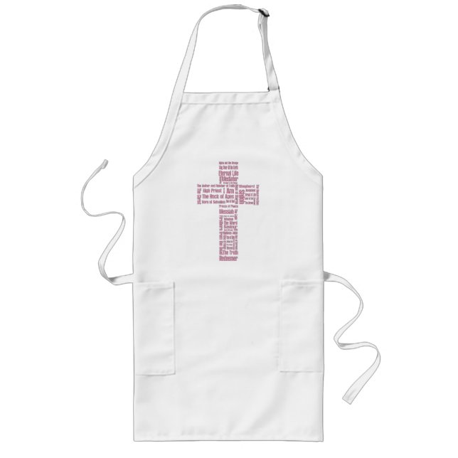 Names of Jesus Cross Long Apron (Front)