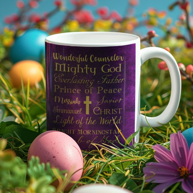 Names of Jesus Purple Personalised Mug (Creator Uploaded)