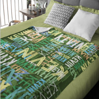Names Replicated Colour Pattern Typography Green