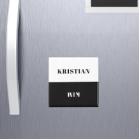 Names to do chores reminder black white