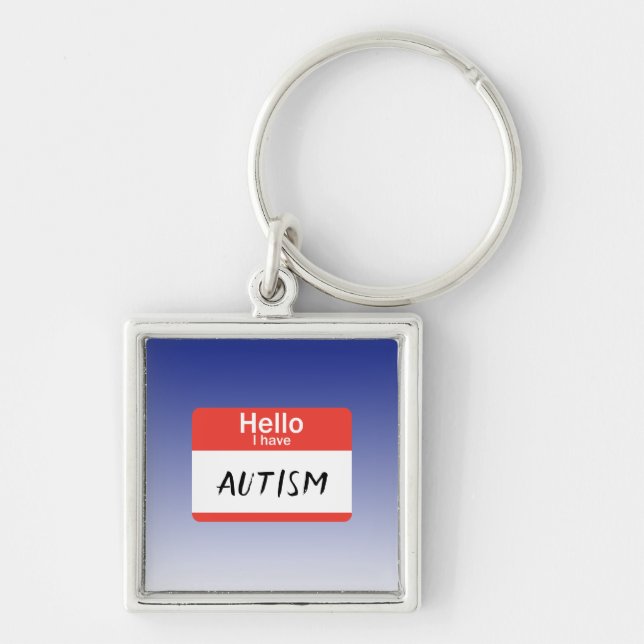 Nametag Autism Key Ring (Front)