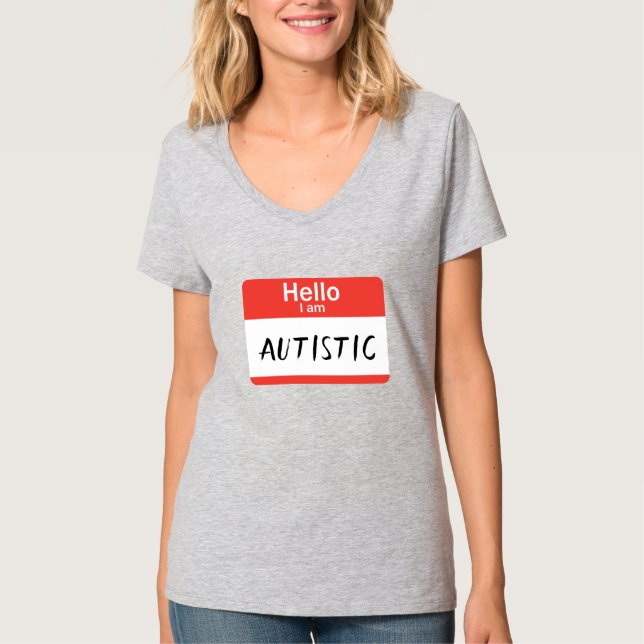 Nametag Autistic T-Shirt (Front)
