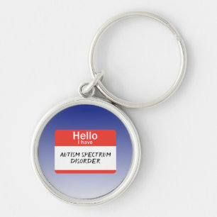 Nametag Spectrum Disorder Key Ring